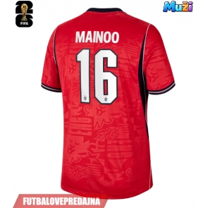 Lacne Muži Futbalové dres Anglicko Kobbie Mainoo #16 MS 2026 Krátky Rukáv - Preč